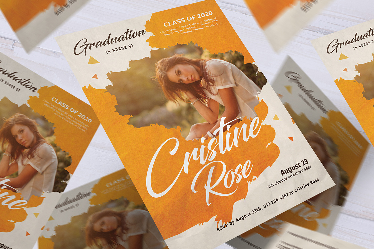 Graduation Invitation, a Card Template by lilyshop (Photo 2 of 2)