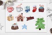 Sweet Christmas gnomes & pattern, an Illustration by SleptArt (Thumbnail 3 of 6)