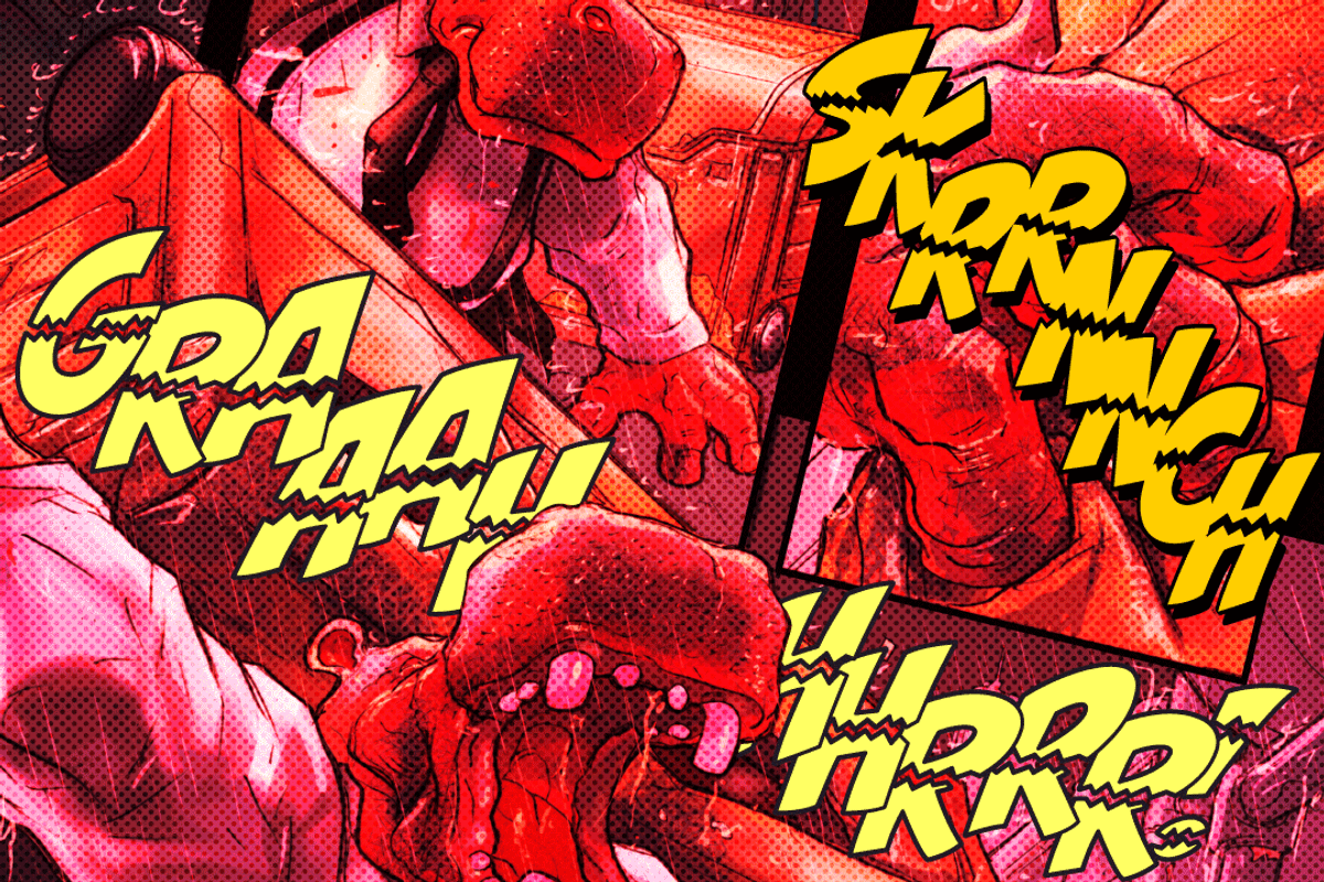 Ripped Bam Boom Comic Book SFX Font preview 3