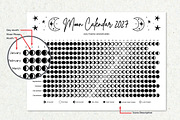2027 Moon Calendar B&W Southern, a Poster Template by insemar (Thumbnail 3 of 5)