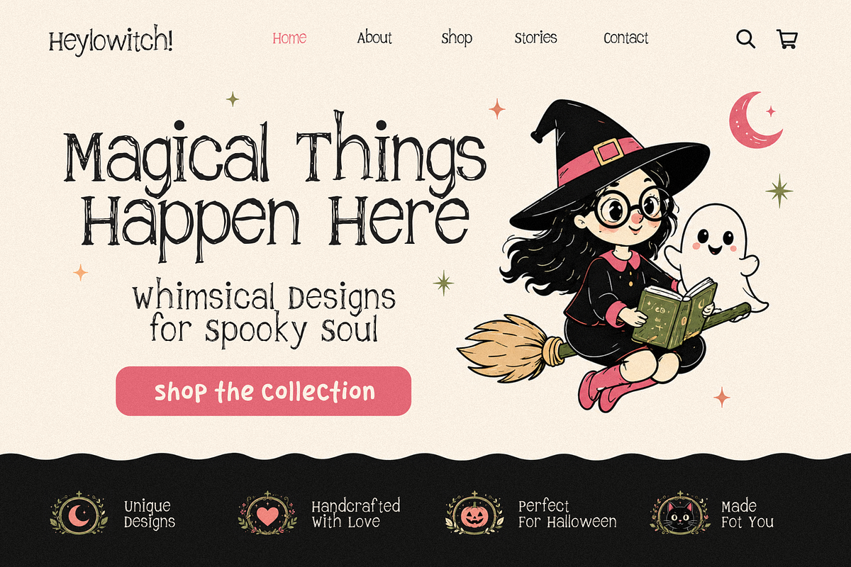 Heylowitch - Playful Halloween Font, a Handwritten Font by figuree studio (Photo 8 of 10)