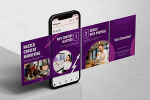 Instagram Carousel Template Design, a Social Media Template by Artnivora.Std