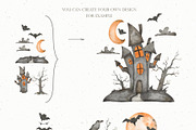 Watercolor Halloween set, an Object Graphic by OrangePeafowlArt (Thumbnail 5 of 21)