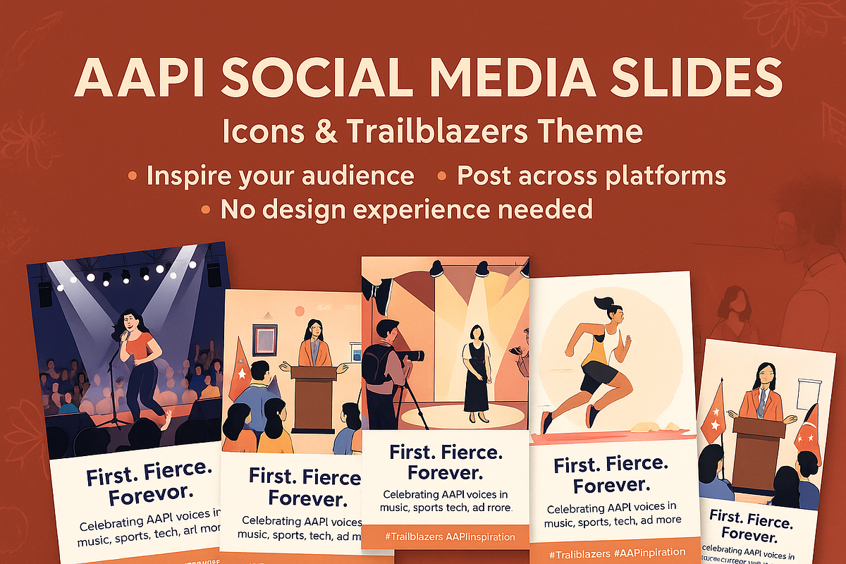 AAPI Heritage Month Social PPT, a Social Media Template by Local Marketing Templates (Photo 2 of 6)