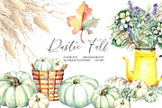 Rustic Fall, a Pattern Graphic by JennyColorArt (Thumbnail 1 of 8)