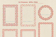 FLORAL ORNAMENTS. Vector Set., a Pattern Graphic by Irina Skaska (Thumbnail 16 of 17)