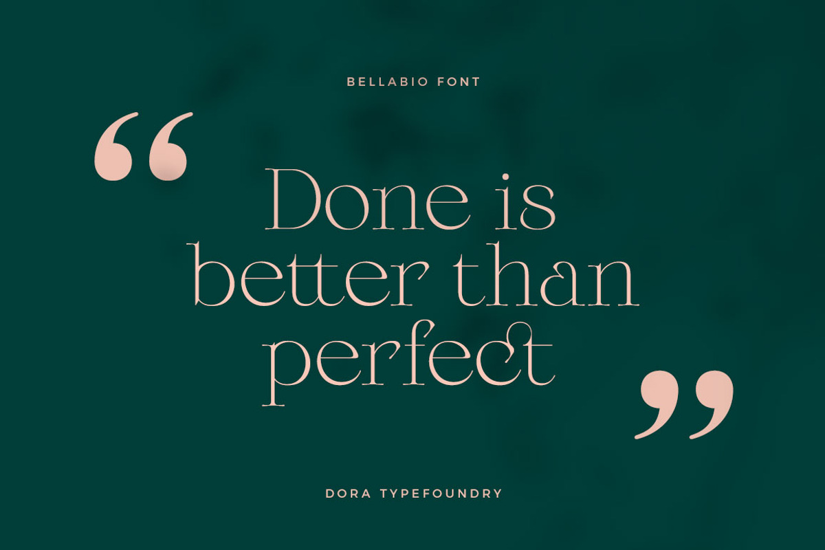 Bellabio Typeface, a Serif Font by Dora Typefoundry (Photo 16 of 25)
