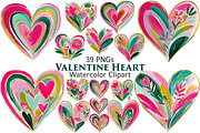 Valentine Heart Clipart, an Illustration by Pixels.Craft (Thumbnail 1 of 4)