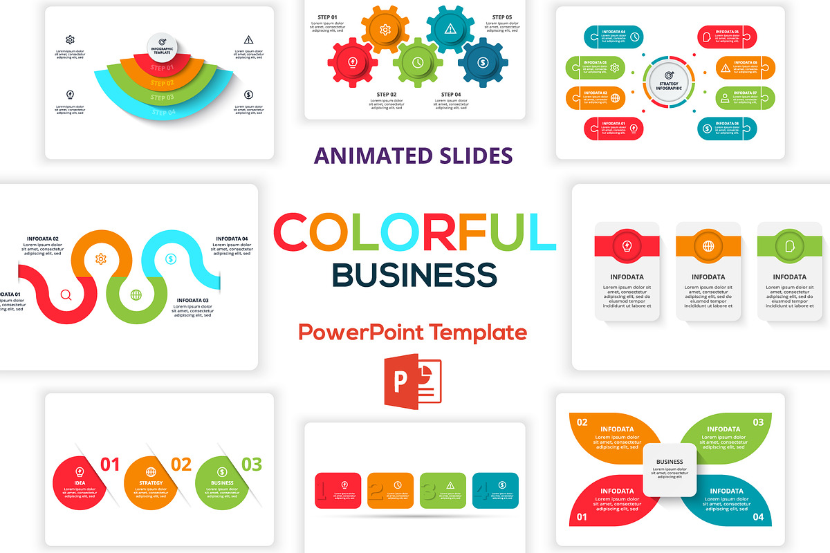 Set Presentation PowerPoint Template, a Presentation Template by Infographics project (Photo 16 of 21)