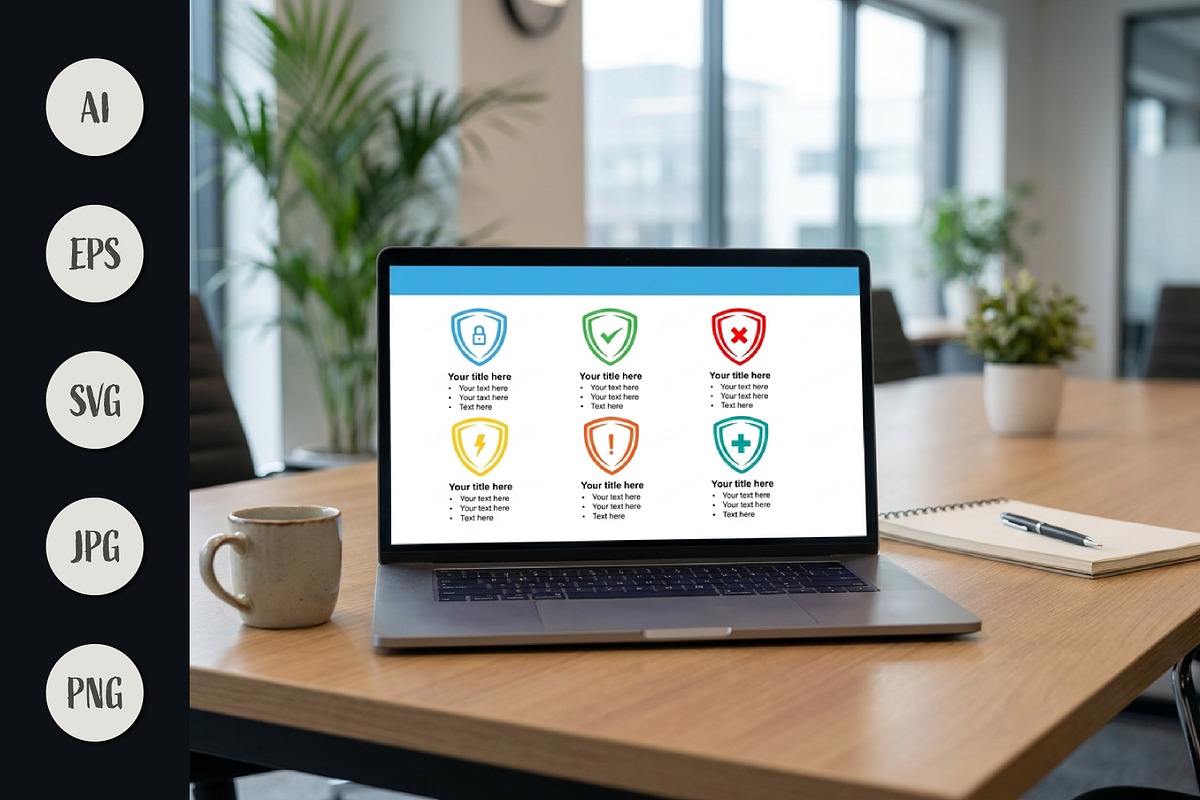Security Status Icons, a Solid Icon by Saba Vector (Photo 3 of 3)
