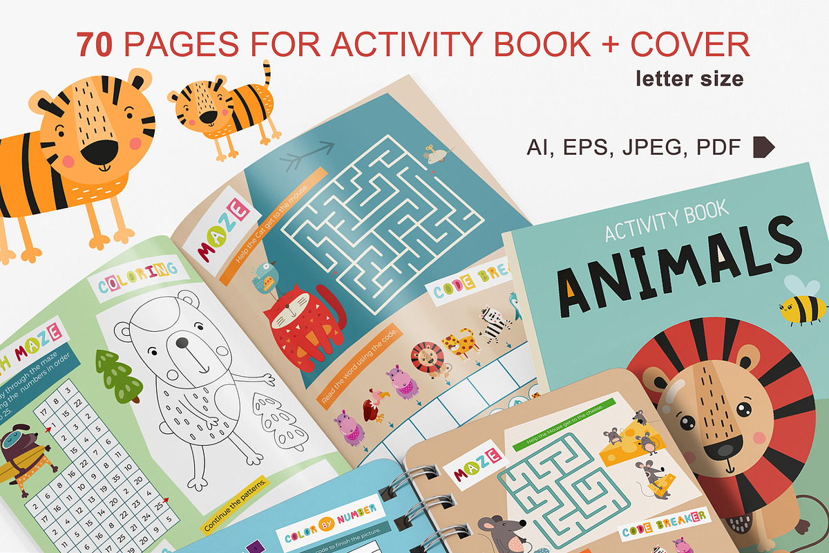 200 Pages for Kids Activity Book, an Education Illustration by Nursery Art (Photo 3 of 6)