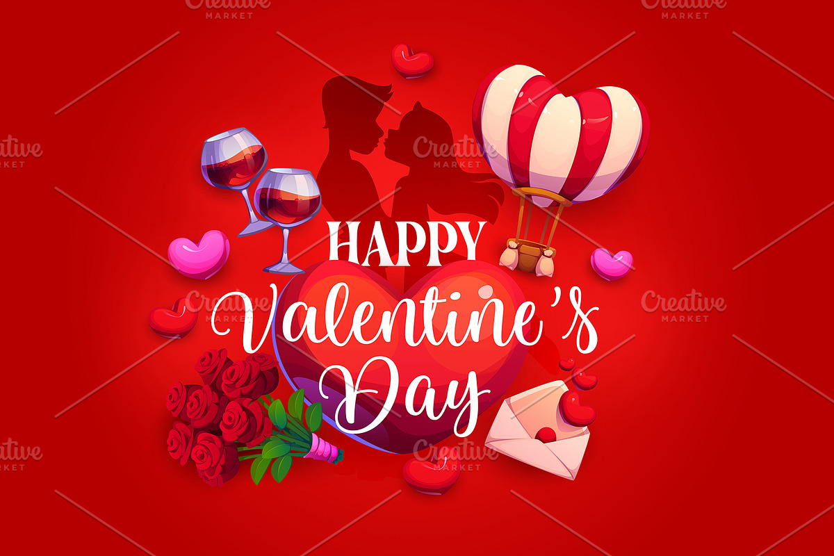 Valentine Day greeting card, love, an Illustration by Vector Tradition (Photo 2 of 3)