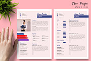 Modern CV Template / Resume - Maya, a Resume Template by Templates Design Co. (Thumbnail 3 of 17)