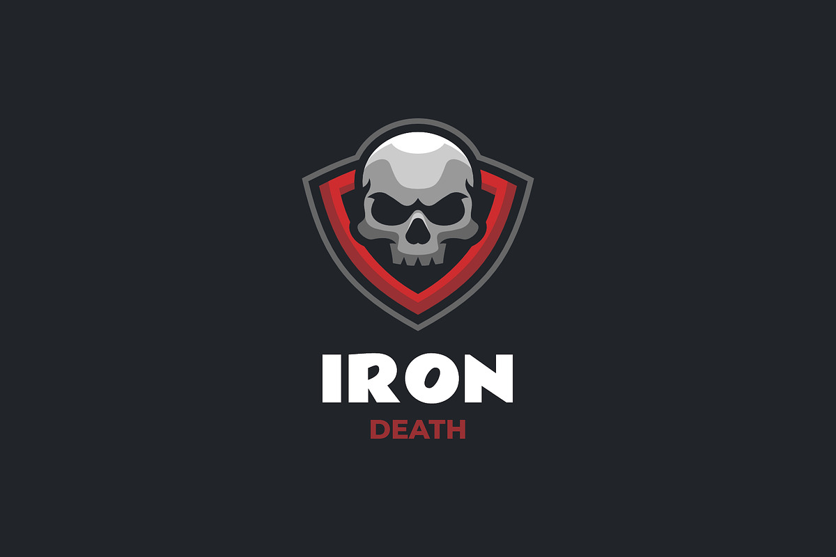 Mascot Skull Shield Logo Design, a Branding & Logo Template by Artnivora.Std (Photo 1 of 2)