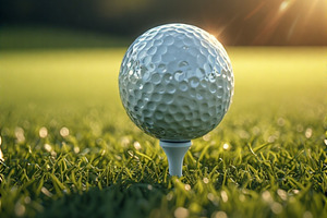 Golf ball stock image