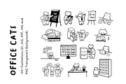 +59 Office Cats: Cute Hand-Drawn Set, a Work Illustration by The Journey Atelier (Thumbnail 4 of 5)