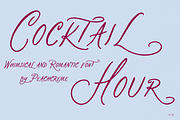 Cocktail Hour, a Handwritten Font by PeachCreme (Thumbnail 1 of 18)