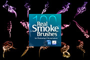 100 Real Smoke Brushes for Photoshop, a Brush Add-On by Creative Graphics (Thumbnail 4 of 11)