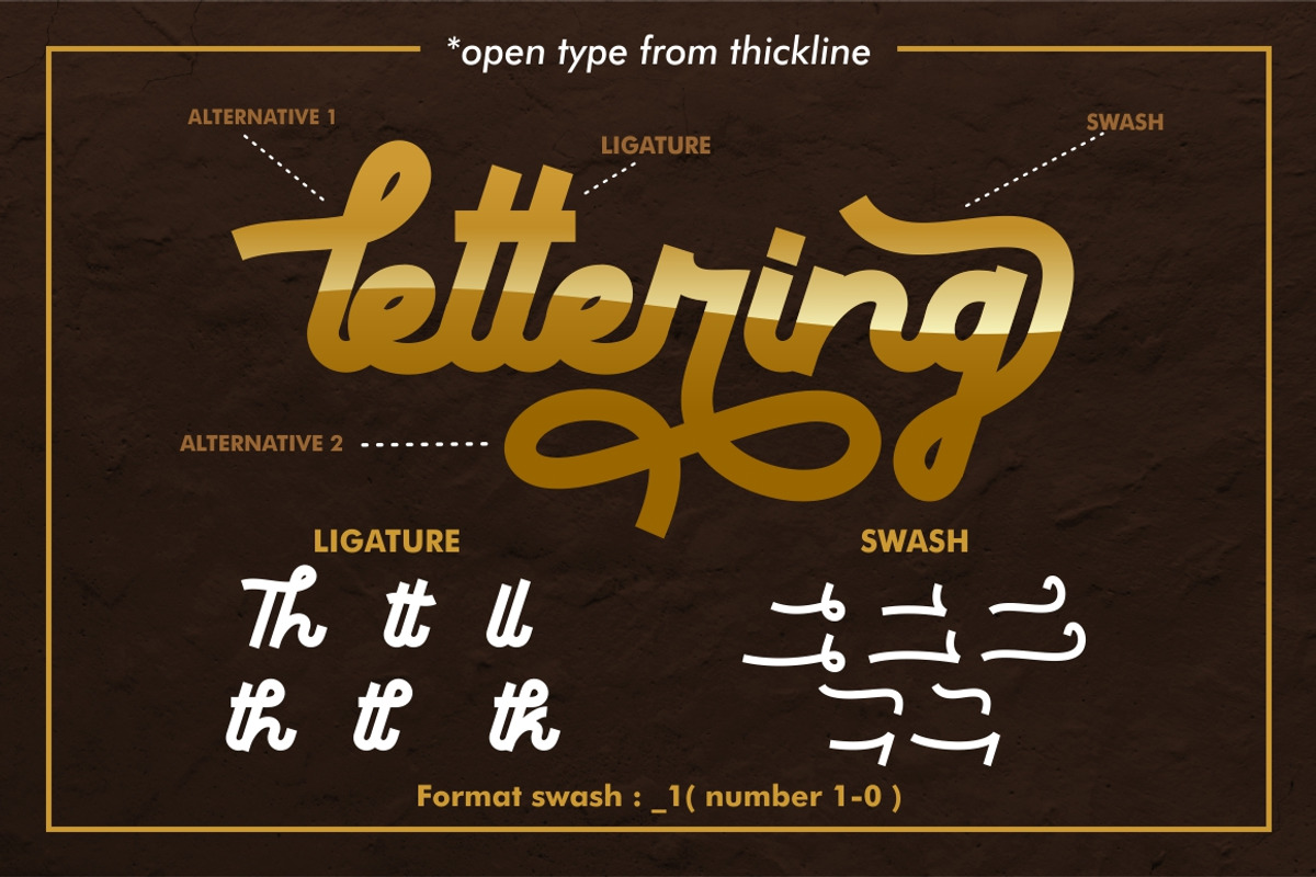 Thickline - Classic Bold Font preview 5