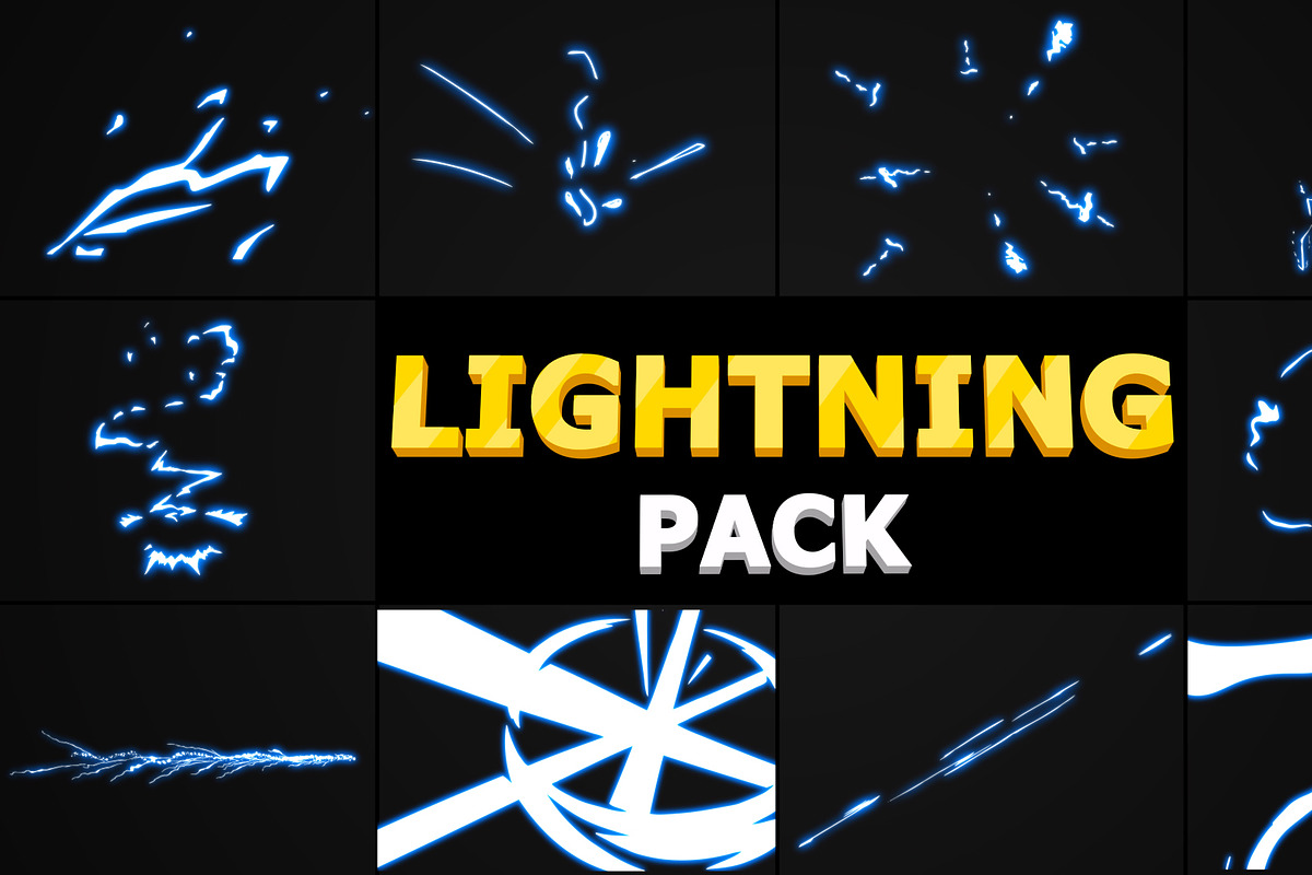 Lightning Pack | Motion Graphics, a Graphic by FlashFXbox (Photo 1 of 2)