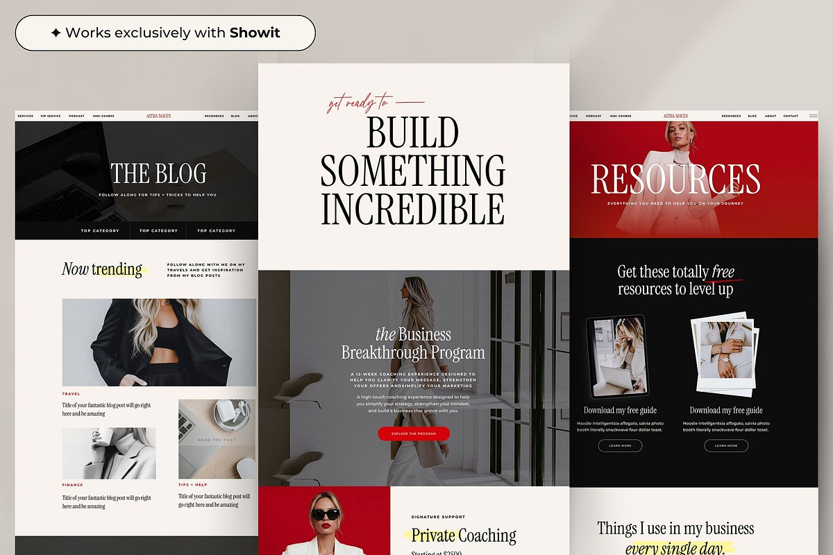 Business Coach Showit Website, a Websites & App Template by Superhero Design Co. (Photo 4 of 7)