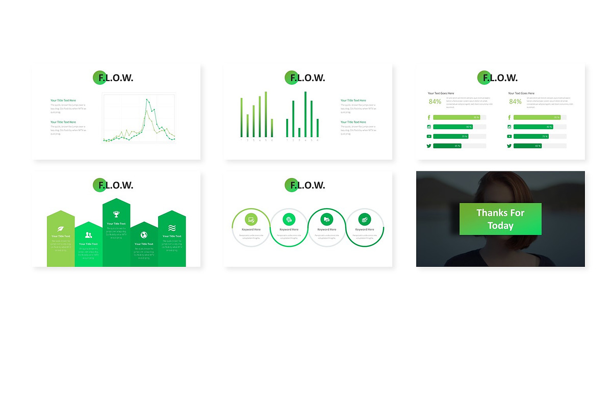 Flow - Keynote Template, a Presentation Template by AQR Studio