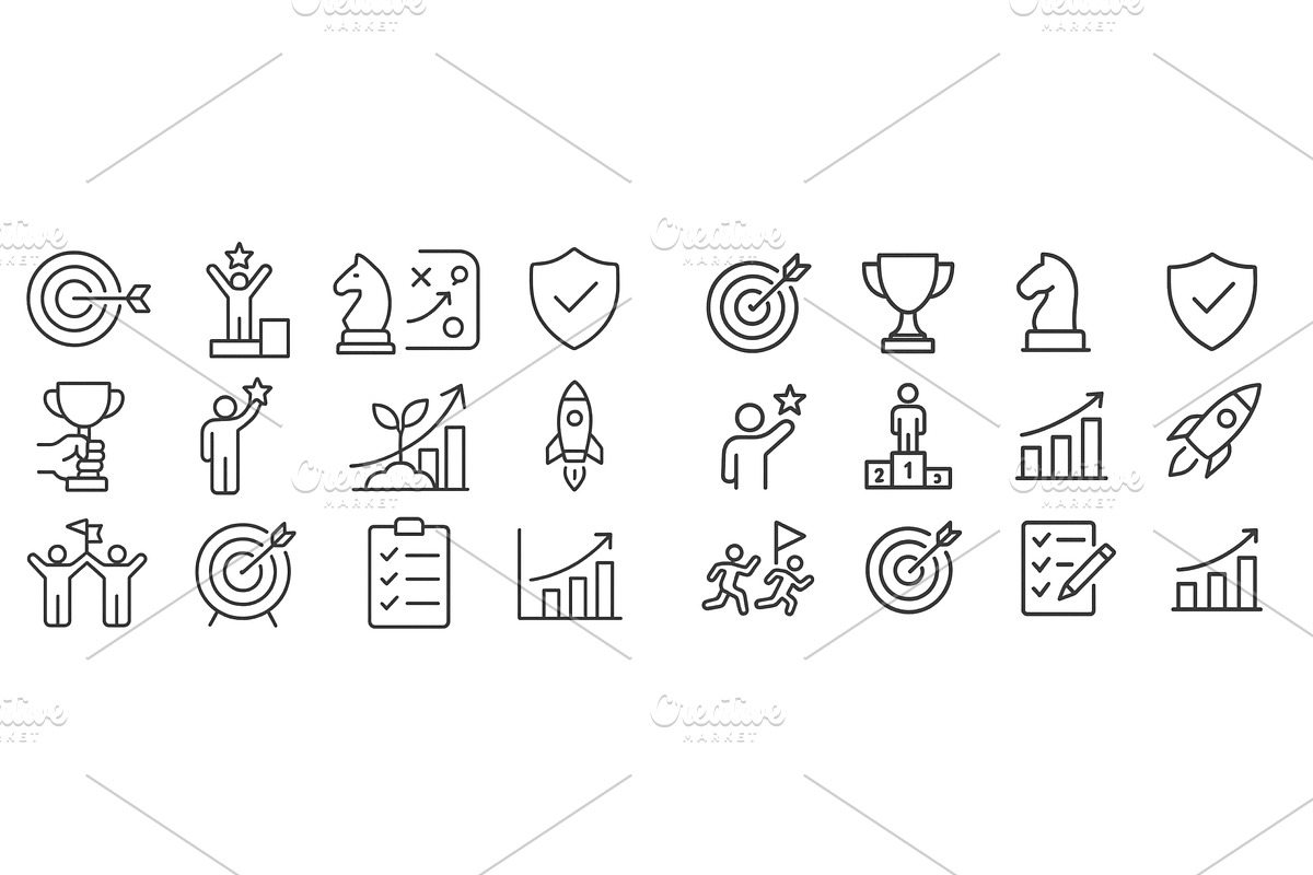 Collection of vector icons, a Finance Illustration by ZinetroN