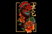 Snake illustration vector, an Illustration by Pen of God Studio (Thumbnail 2 of 2)