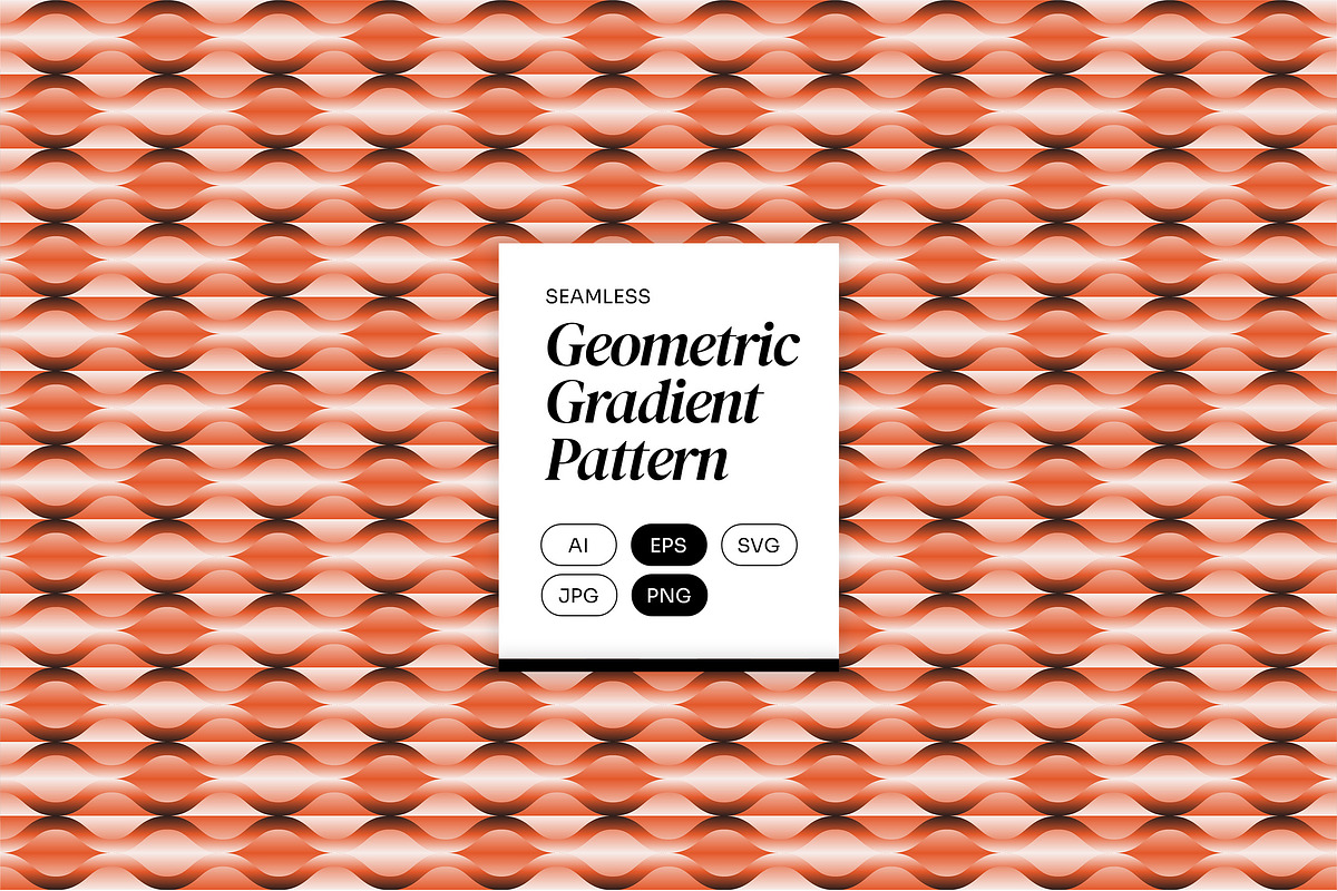 Orange Geometric Gradient Pattern, a Pattern Graphic by Neermana (Photo 1 of 5)