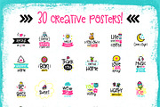 30 Funny Lettering Cards Collection!, a Card Template by Velliniki (Thumbnail 3 of 5)
