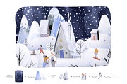 A Walk in the Mountains Watercolors, a Decorative Illustration by Bibela (Thumbnail 4 of 14)