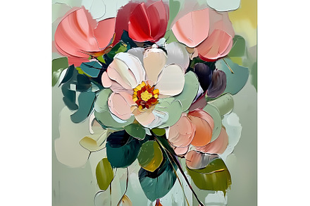 Abstract floral still life, a