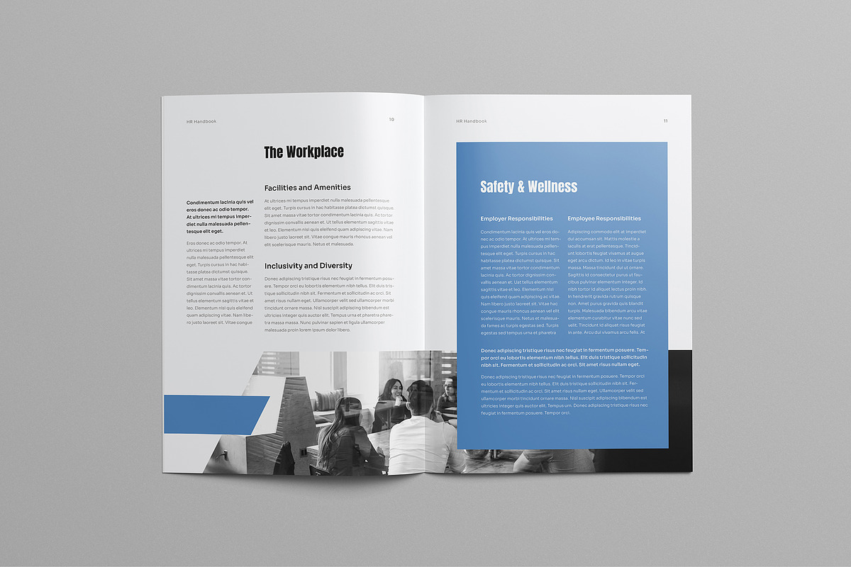 HR Employee Handbook Template, a Brochure Template by HiveArts (Photo 6 of 9)