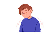 Sick kid boy with cold or flu set, a Person Illustration by Good Studio (Thumbnail 3 of 13)