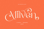 Milven || Modern Classic Serif, a Serif Font by BrandSemut (Thumbnail 1 of 13)