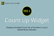 Count Up Adobe Muse Widget, a Plug-in Add-On by MuseTemplatesPro (Thumbnail 1 of 2)