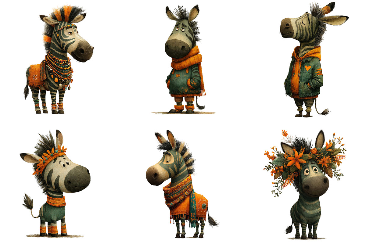 African Zebra Black History Clipart, an Illustration by Designking (Photo 2 of 5)