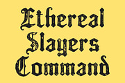 CS Bergamot Stamp, a Blackletter Font by Craft Supply Co. (Thumbnail 2 of 8)