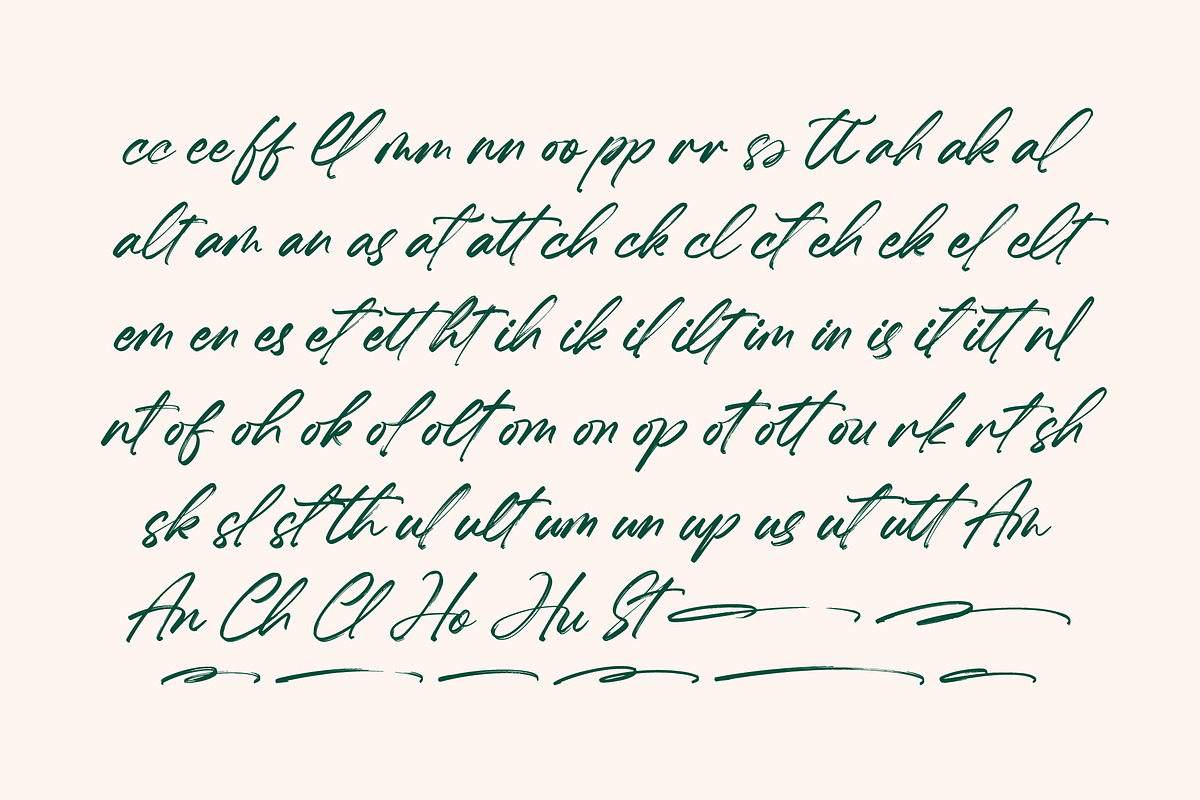 Hugetta Amphals Elegant Brush Font, a Script Font by Letterena Studios Script (Photo 9 of 15)