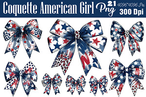 Coquette American Girl Png, 4th of J, an Object Graphic by DollarSmart