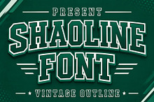 Shaoline - Outline font