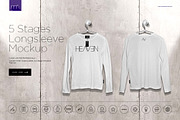 Longsleeve On 5 Stages Mock-up, a Hoody Mockup by Mocca Mockups Store (Thumbnail 72 of 72)