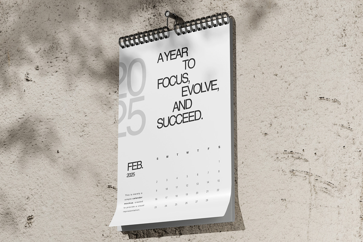 Calendar Mockup, a Merchandise Mockup by SLAB! Design (Photo 5 of 8)