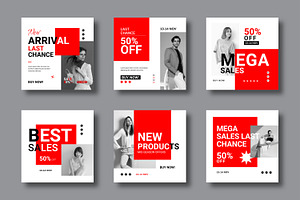 Fashion Social Media Post Layout, a Social Media Template by MightyDesign