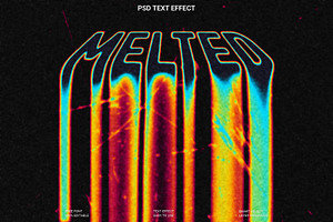 Melted Neon Text Effect PSD, a Layer Style Add-On by Imamul001