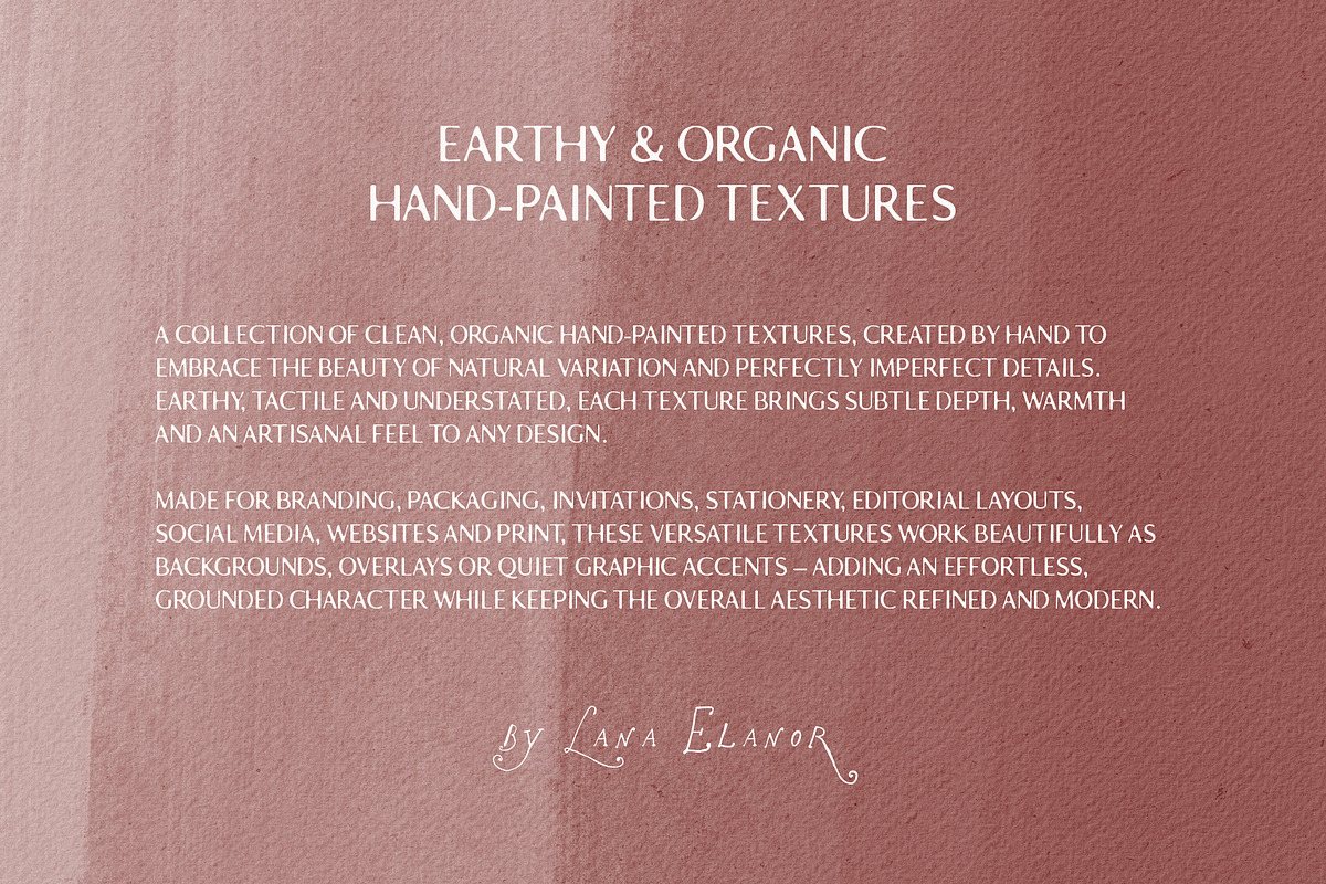 Hand-Painted Earthy Organic Textures, a Texture Graphic by Lana Elanor (Photo 3 of 10)