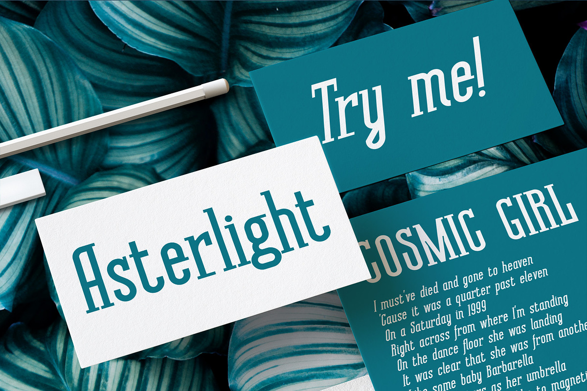Asterlight typeface, a Serif Font by NREY (Photo 6 of 8)