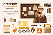 Detective Investigation Vector Set, an Object Graphic by KAZ by IanMikraz Studio (Thumbnail 1 of 3)