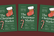 Modern Christmas Market Flyer, a Flyer Template by Gumico Studio. (Thumbnail 1 of 3)