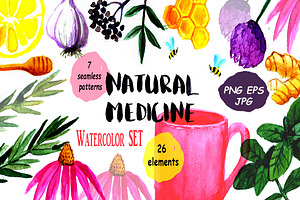 Natural Medicine Watercolor Set
